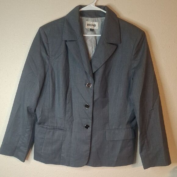 Kasper Women's Gray Blazer size 18 - Picture 1 of 6
